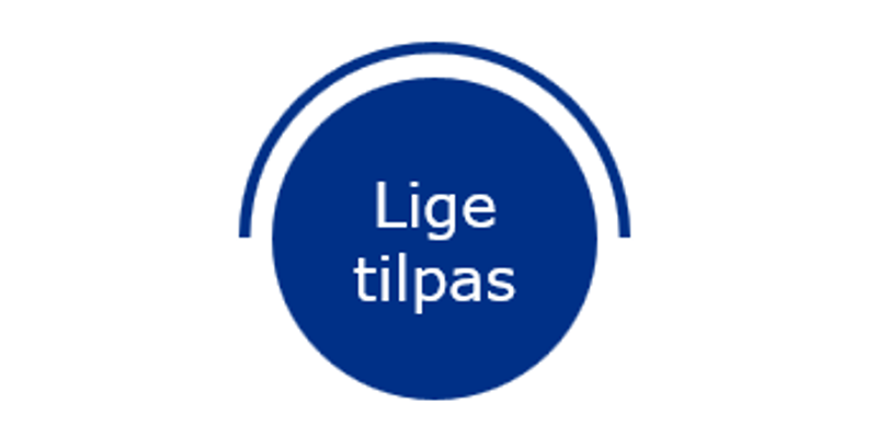 Grafik til nøgleprincip i Sundhedsmiljø: lige tilpas